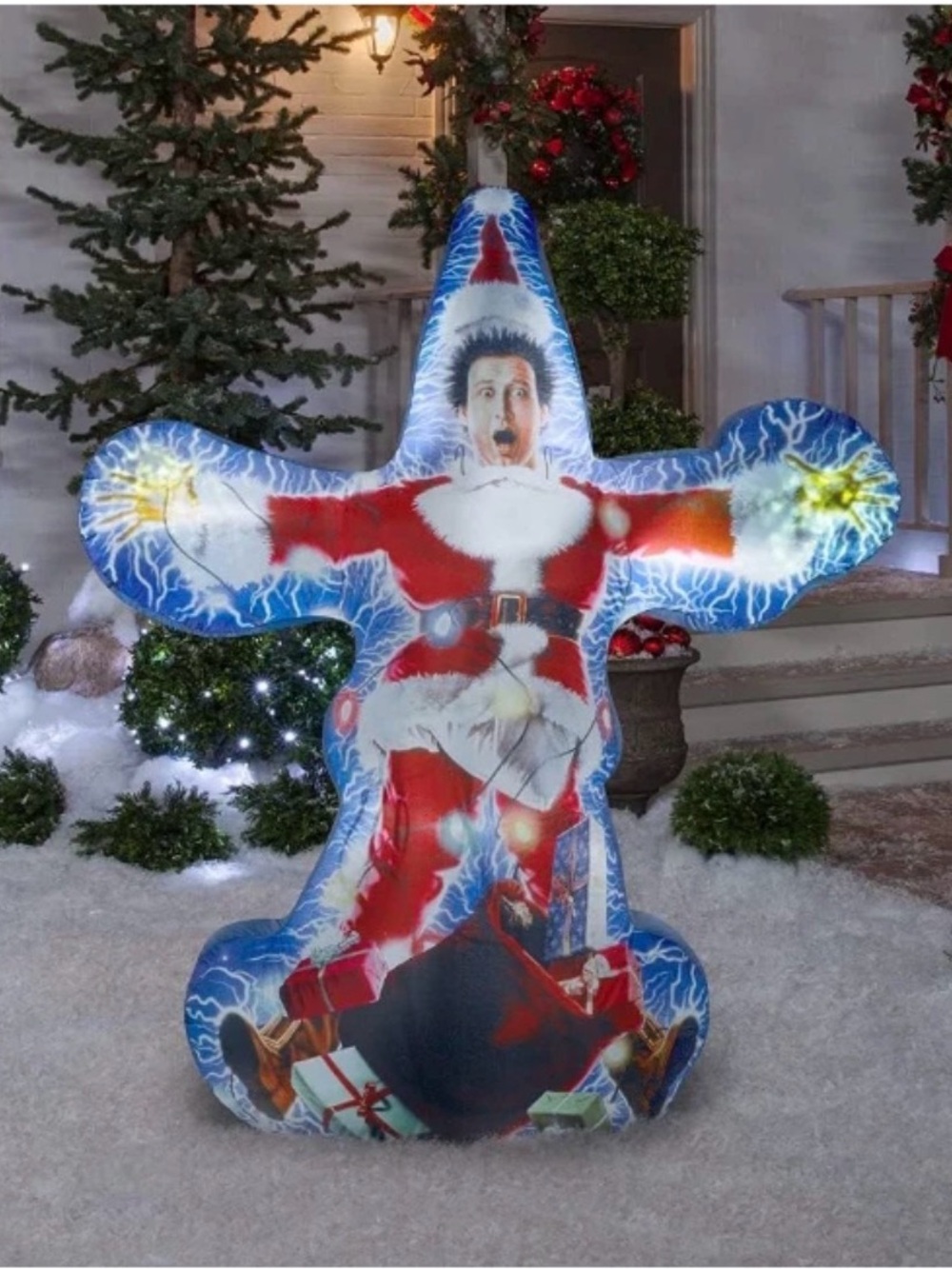 Gemmy Christmas Vacation Clark Griswold Electrocuted 6ft Airblown Inflatable